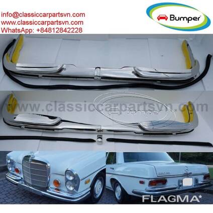 Mercedes W108 W109 EU Style Bumpers With Rubber
