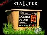 Starter birch charcoal for barbecue in Eco packaging - photo 1